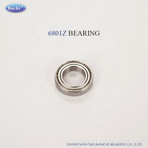 high speed deep groove ball bearing 6801 ZZ